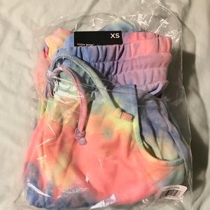 Pastel Rainbow Tie Dye Joggers